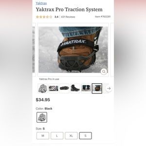 Shoe traction for snowy/slippery conditions